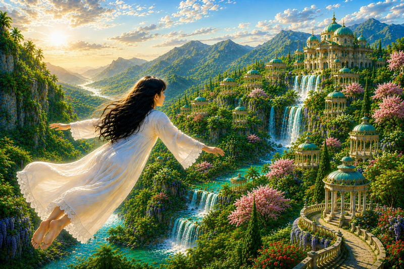 Jian travels out of body to the Archeia Gardens etheric retreat.
